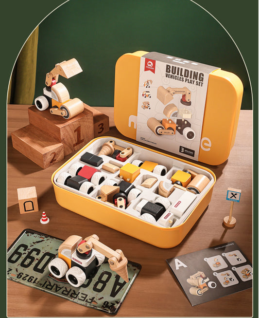 Building block toy car