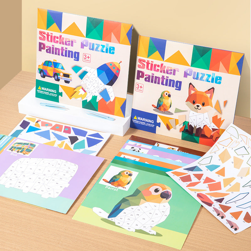 Sticker puzzle painting