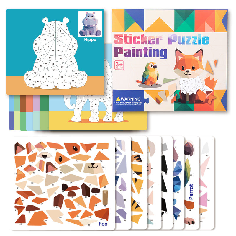 Sticker puzzle painting