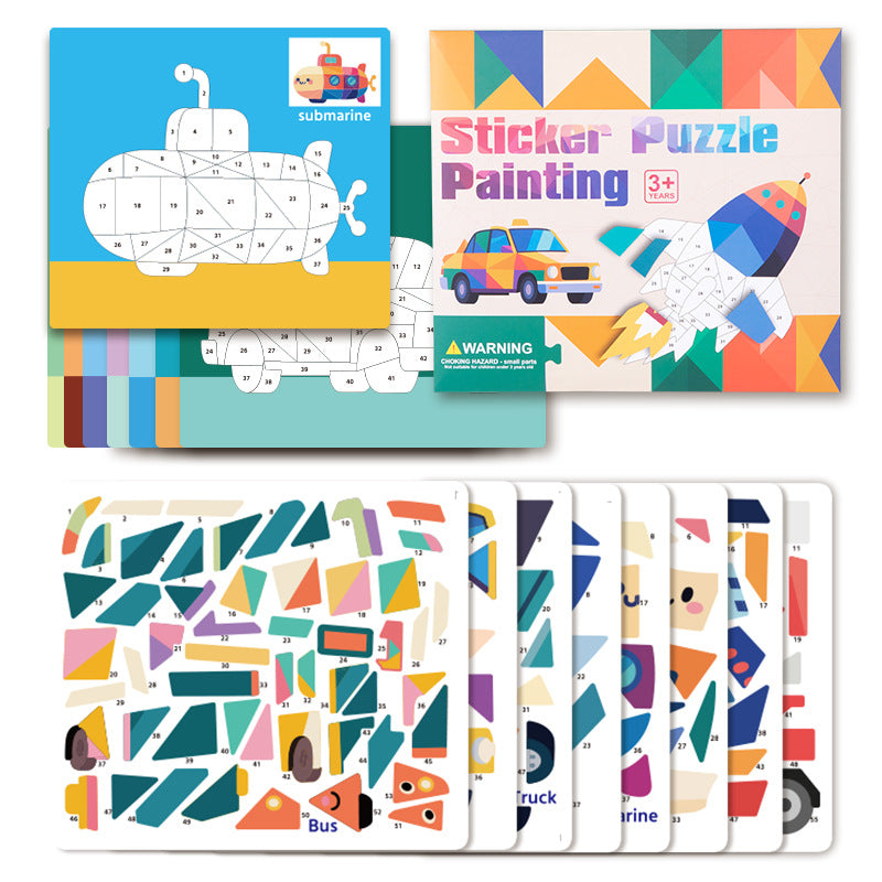 Sticker puzzle painting