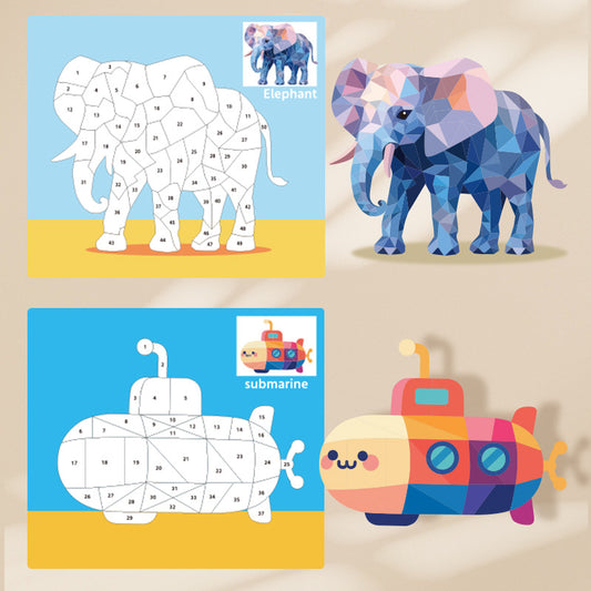 Sticker puzzle painting