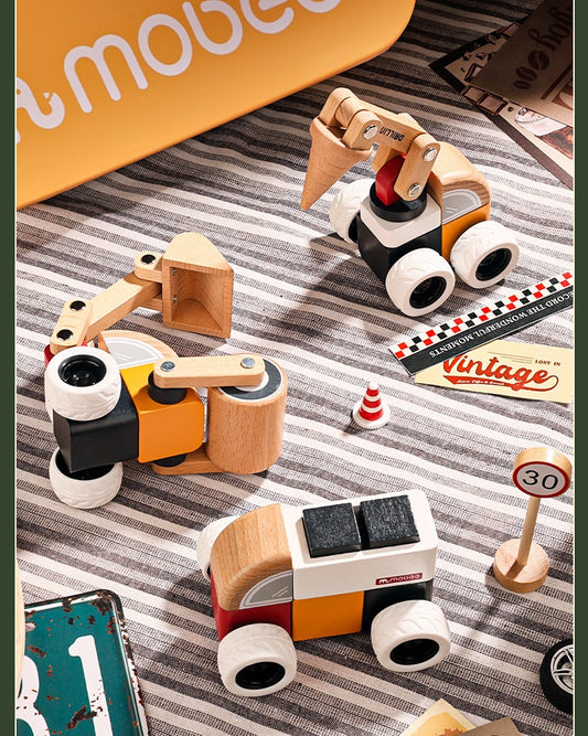 Building block toy car